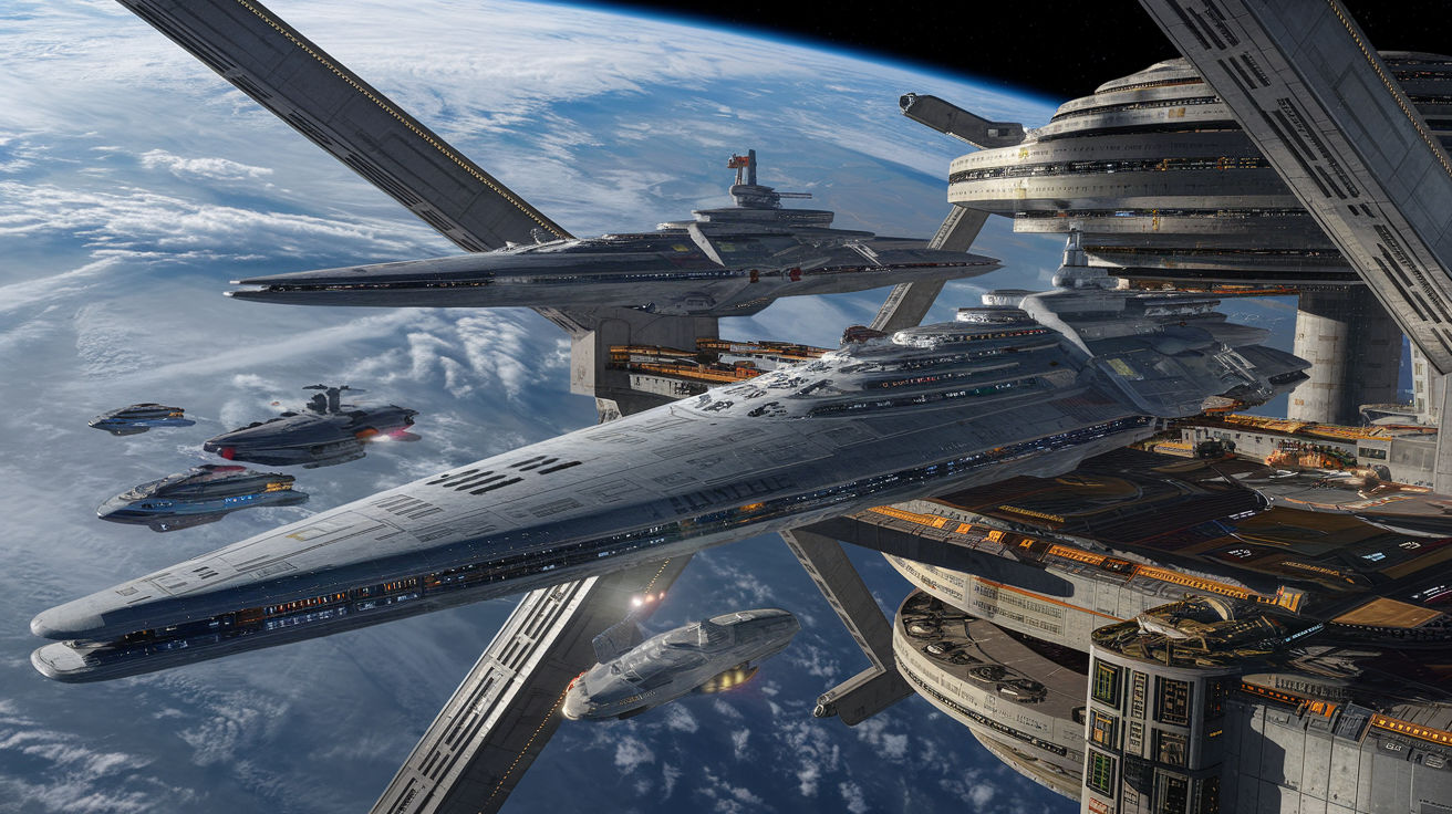 Colossal, extremely busy Space Dock