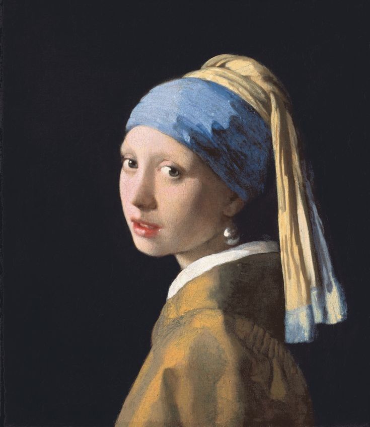 Giraffe with a pearl earring