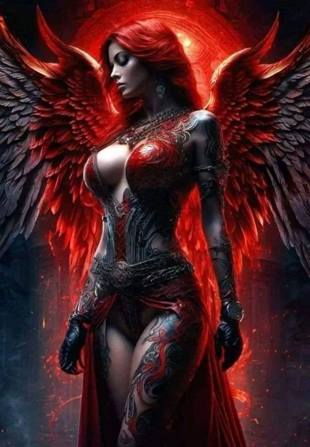 hot girl tattooed with ravens tattoo green eyes big bobs, pirates,pirate hat,red color raven on shoulder pirate ship ,lijepe oci,mnogo boja,...