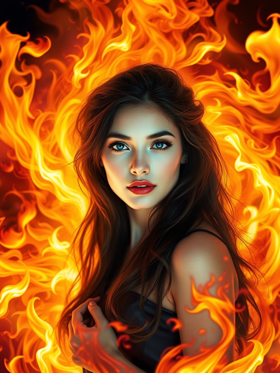 Hot tattooed girl,  Roses A stunningly depicted (((full body image))) of a modern-day warrior, embodying the essence of a skilled and formid...