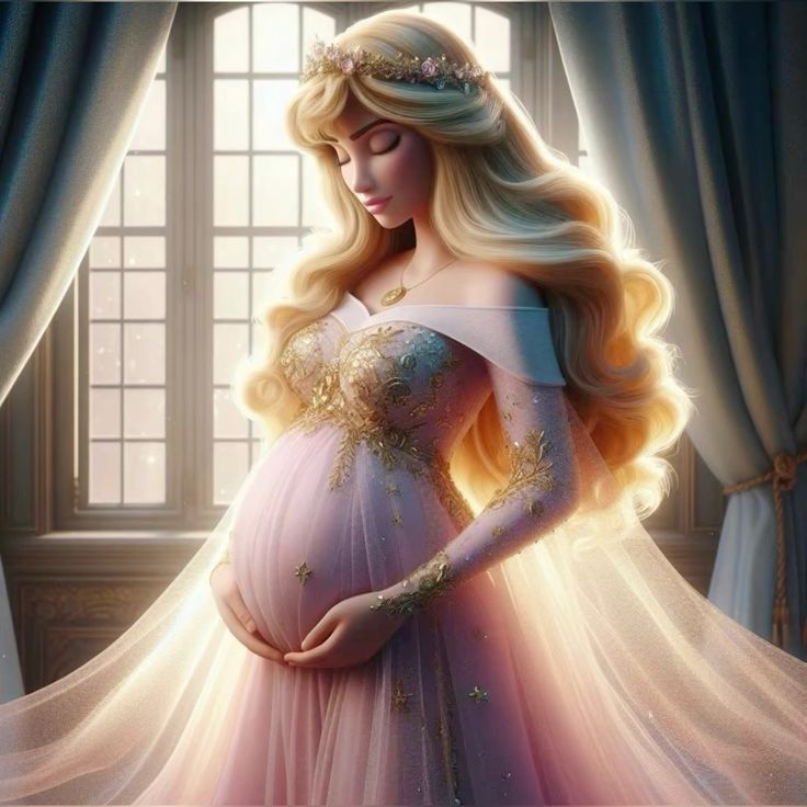 Getting ready for her twins