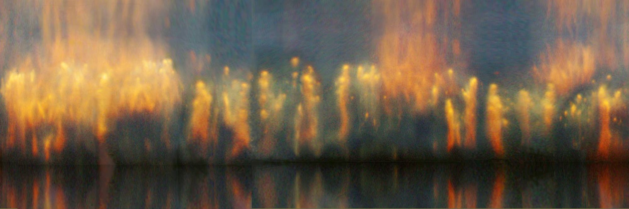 Angels in heaven, misty, undefined | A nebula unrolled | cosmic, unearthly, heavenly, eerie, mystery, journey,  all made of glass and paint...