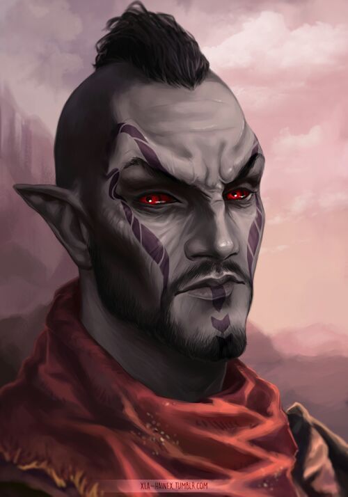 Dunmer male, Ashlander hunter