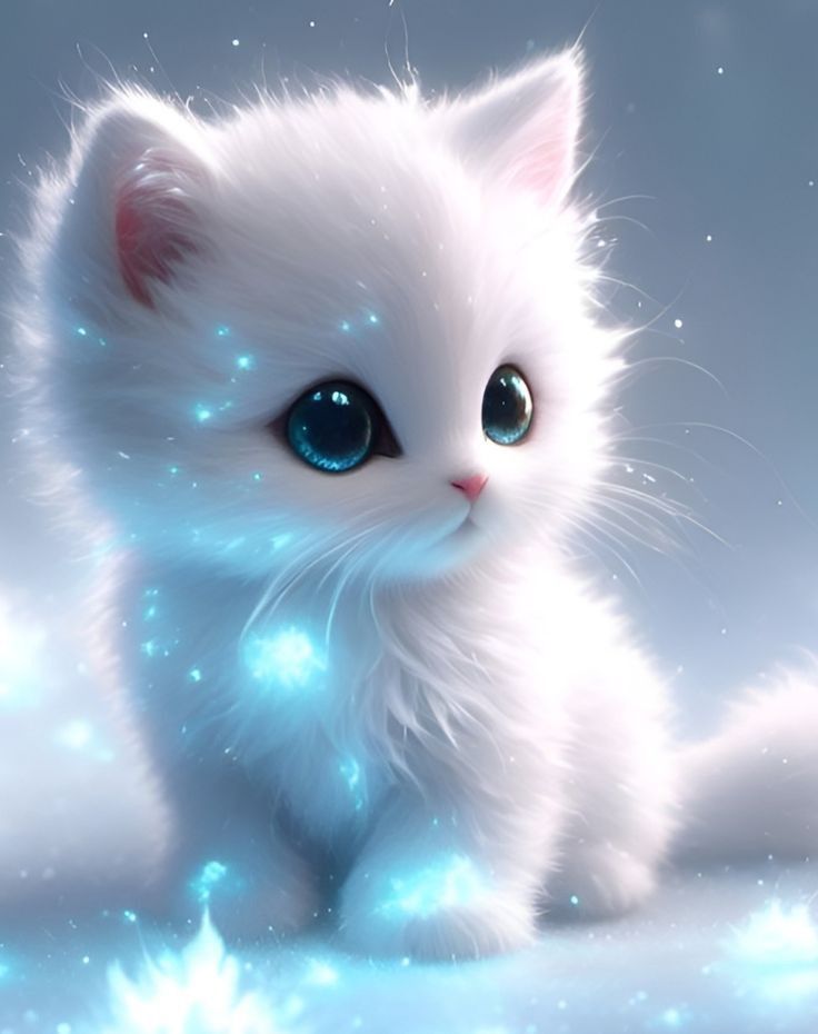 The most cute white kitten ever