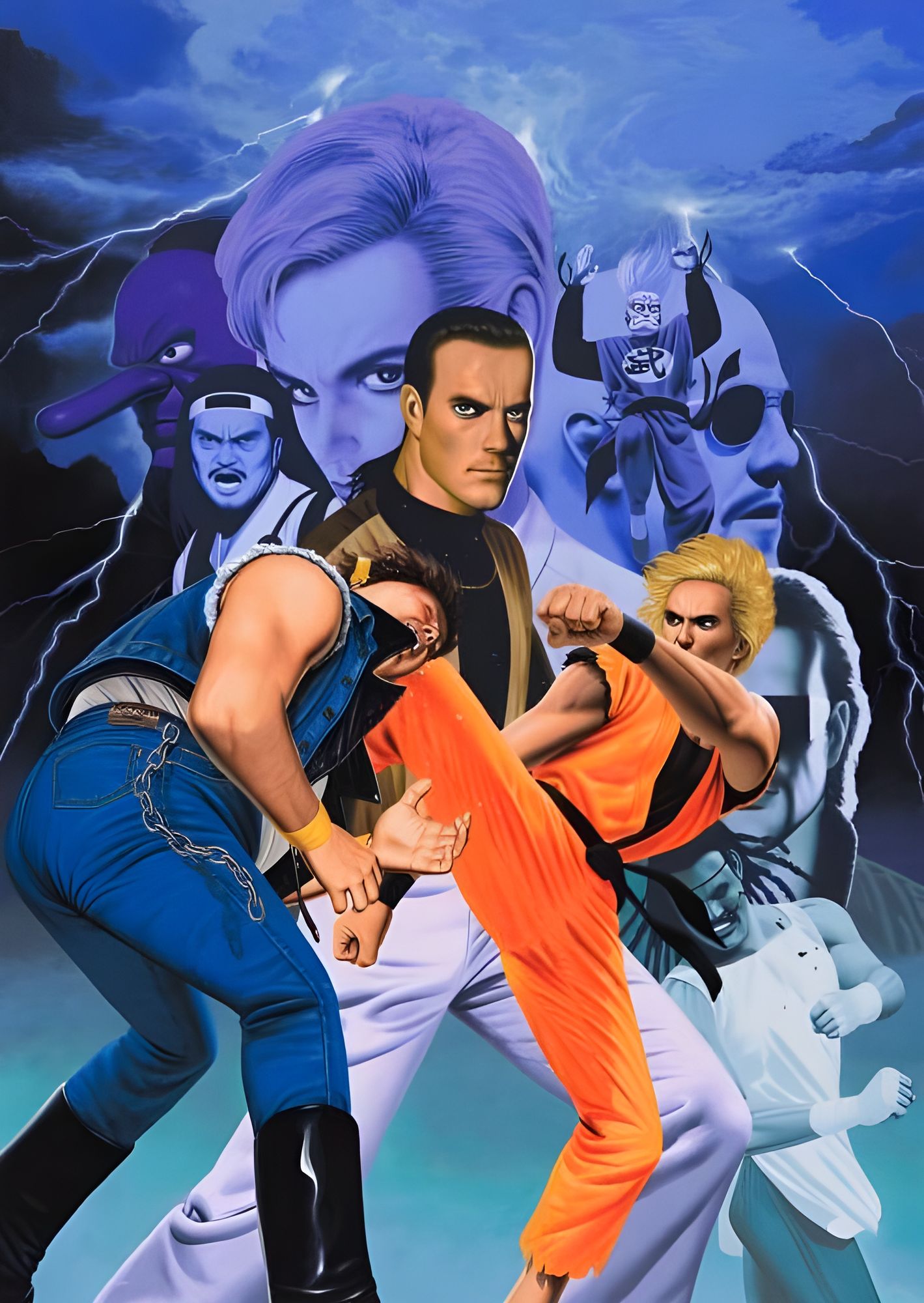 A stunningly detailed anime-style portrait of Martha Kober, a 21-year-old martial arts expert, beautifully captured at her dojo. She has med...