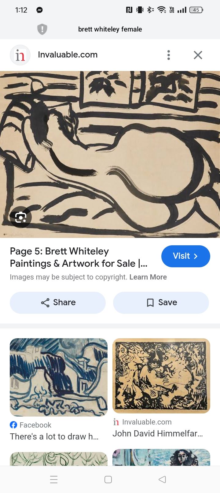 Brett Whitely female in river