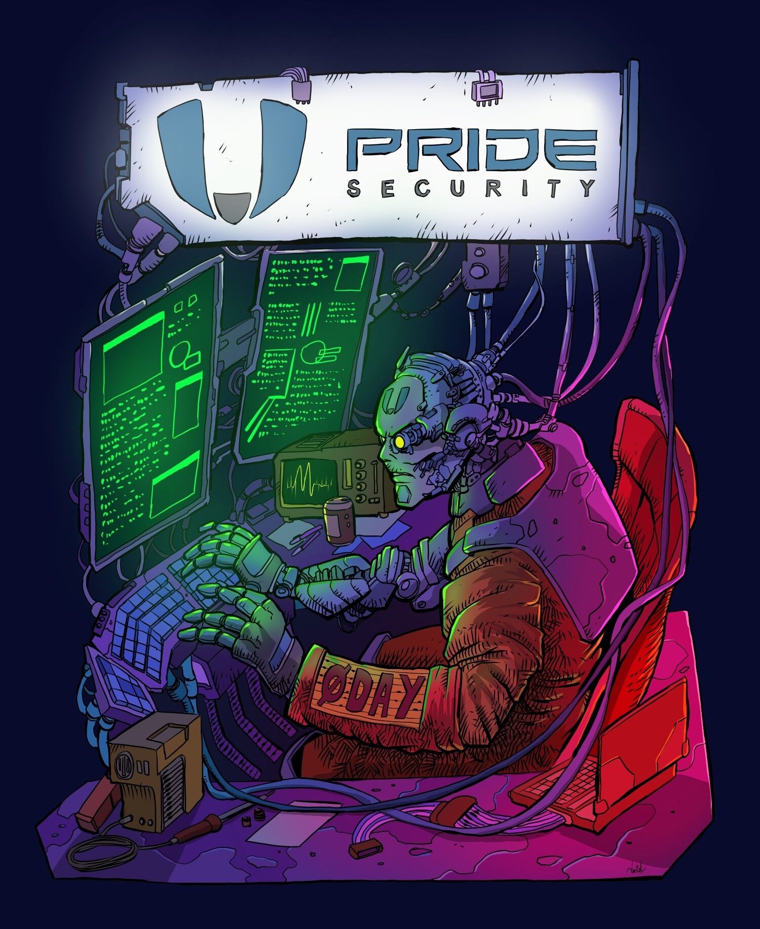 The same hacker from the reference image hacking ATM (ATM hackpotting).