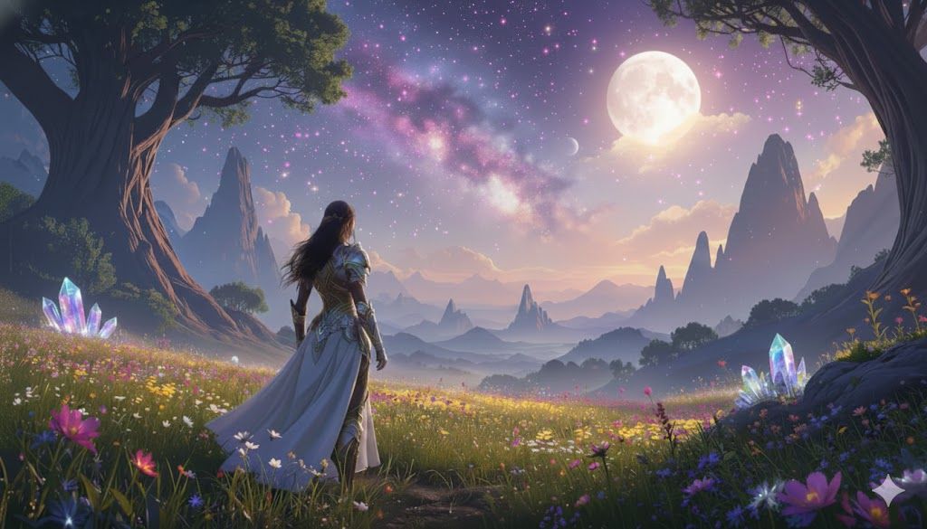 Developing an interest for medieval fantasy blended with cosmic aesthetics