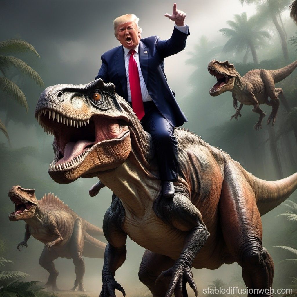 replace the head on the t rex with trumps head