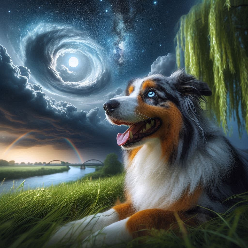 australianshepard odpoczywa