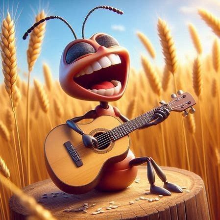 Mrówa gra na gitarze