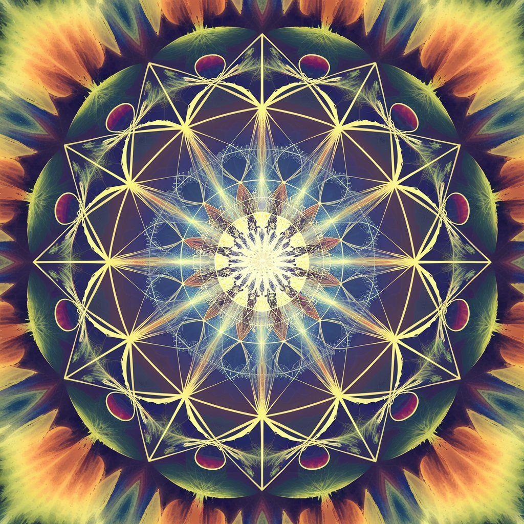 geometrical patterns of sound frequency 