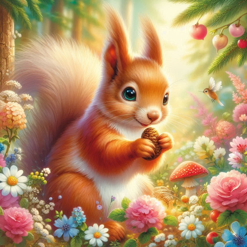 A loving squirrel By@Chrystal 