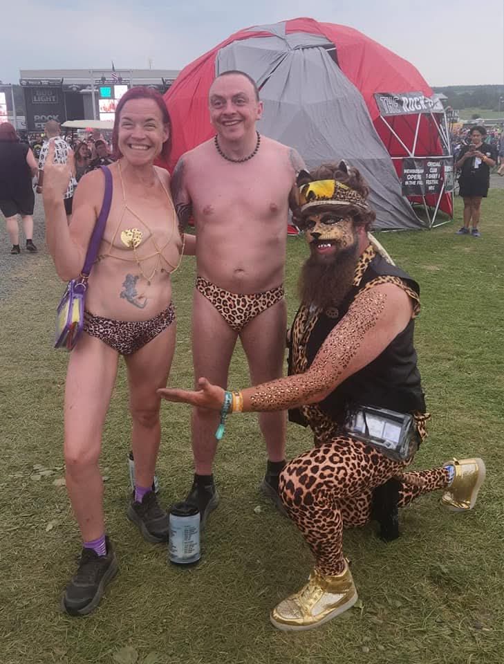 Male and Female Couple are dancing .  The male is muscular, handsome, bright blue eyes, bald, tattoos on both  arms, eyebrow is pierced. He...