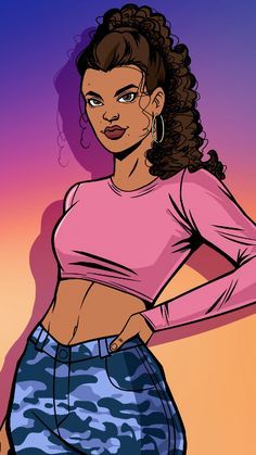 Gal gadot,blonde curly hair,with a mini short,pink shirt,long socks, ,into a gta san andreas  background with gta san andreas  colors,a big...