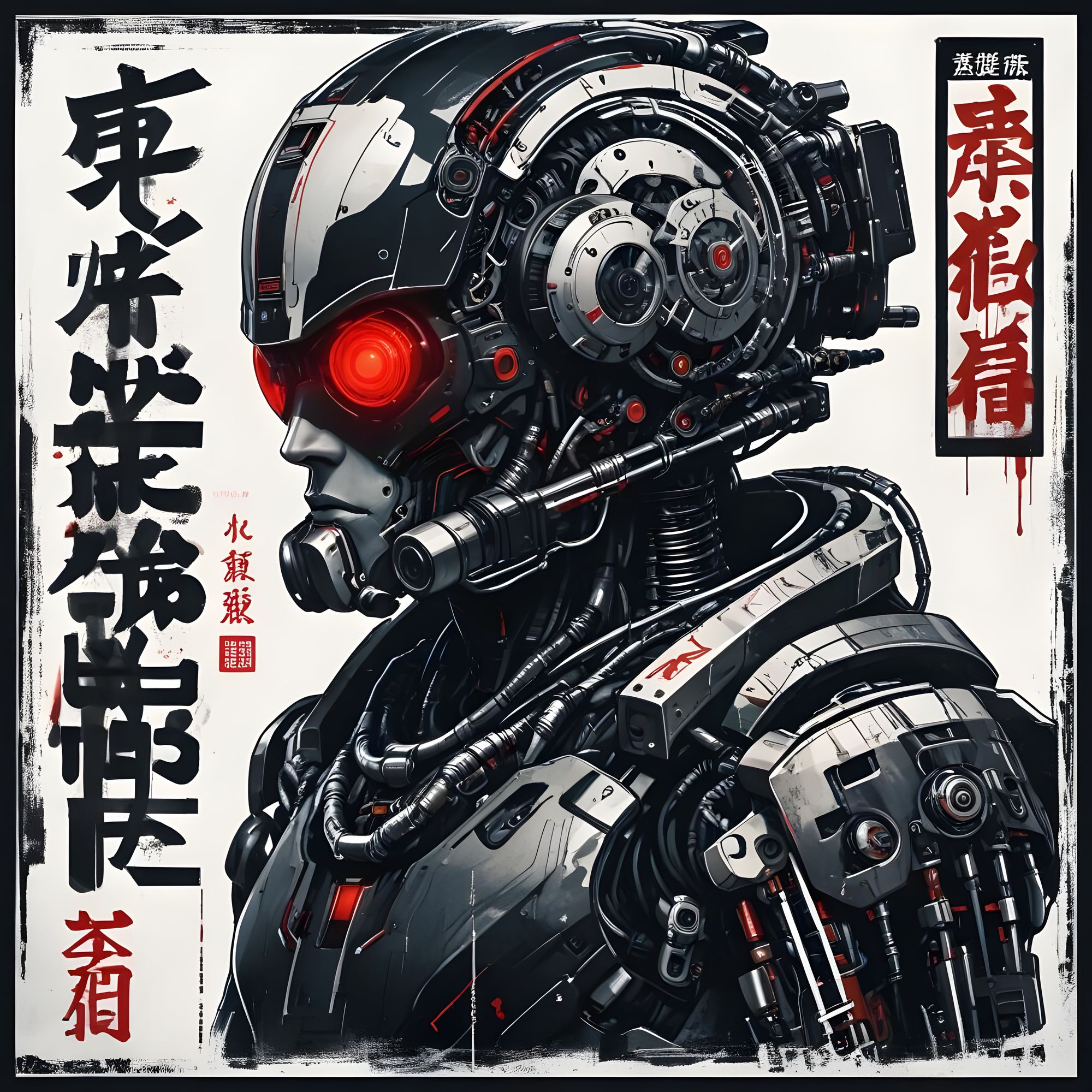 Cyberpunk plaque, highly detailed artwork, with intricate design 