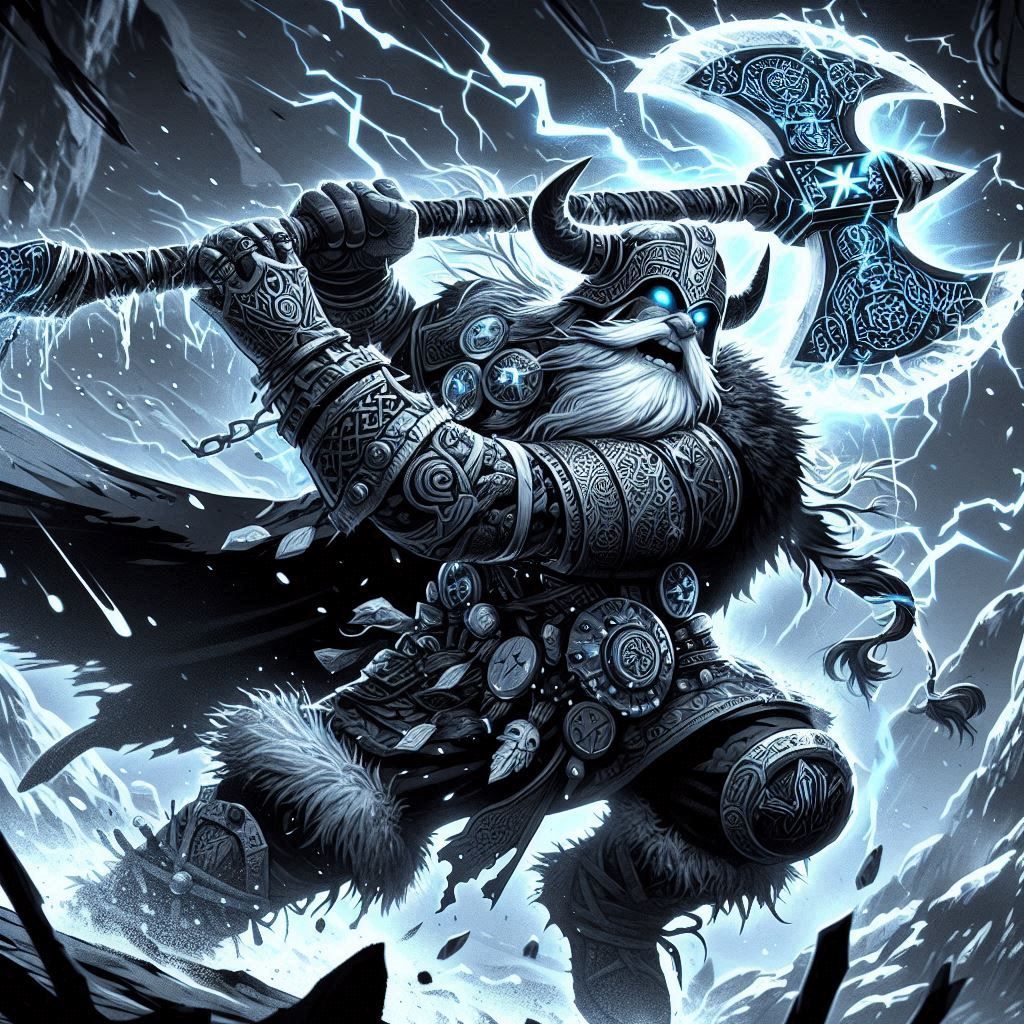 Viking Warrior with Rune Axe 1